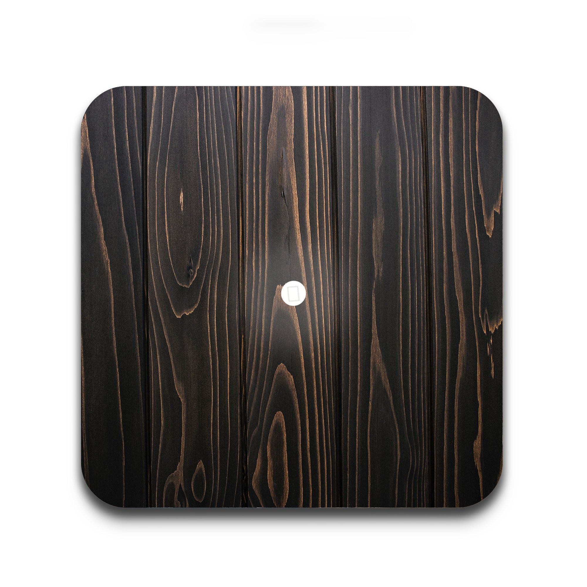 LED-Untersetzer dunkles Holz – Satislight24